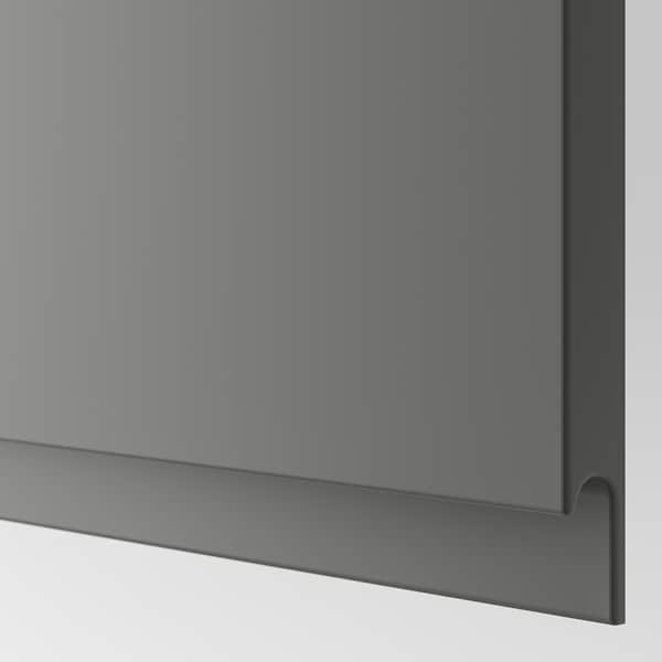 BESTÅ - Storage combination with doors, white/Västerviken dark grey, 120x42x193 cm - best price from Maltashopper.com 89421686