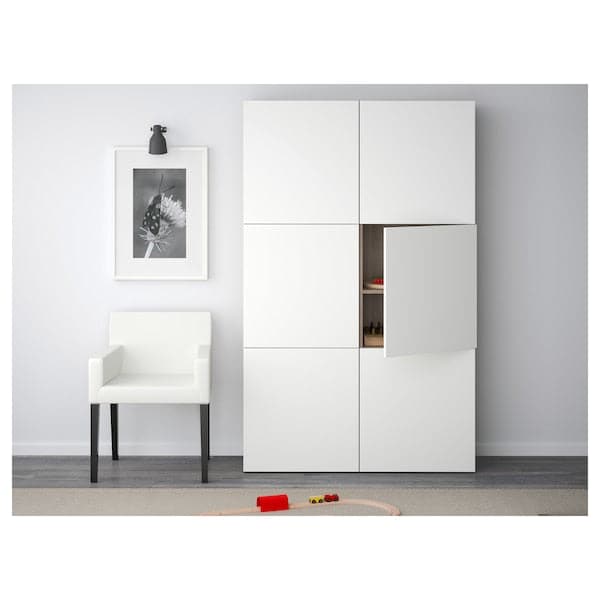 BESTÅ - Cabinet with doors , 120x42x193 cm - best price from Maltashopper.com 69060497