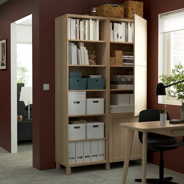 Ikea BESTÅ - Cabinet with doors , 120x42x202 cm
