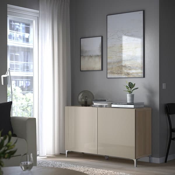Ikea BESTÅ - Cabinet with doors , 120x42x74 cm