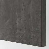 BESTÅ - Storage combination with doors, dark grey Kallviken/dark grey concrete effect, 120x42x74 cm - best price from Maltashopper.com 89508038