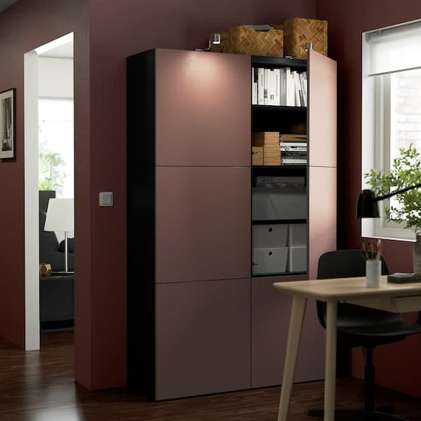 BESTÅ - Cabinet with doors , 120x42x193 cm - best price from Maltashopper.com 59421683
