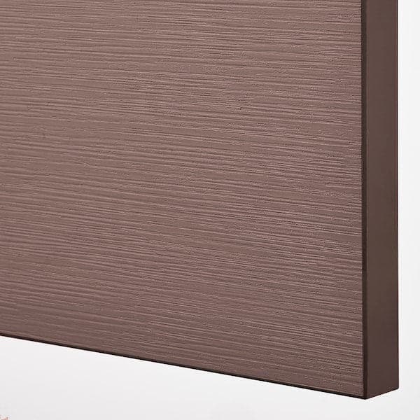 BESTÅ Cabinet with doors, black-brown / Hjortviken / Ösarp brown,120x42x74 cm - best price from Maltashopper.com 99421445