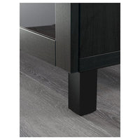 BESTÅ - Storage combination with doors, black/Sindvik/Stubbarp black, 180x42x76 cm - best price from Maltashopper.com 69419076