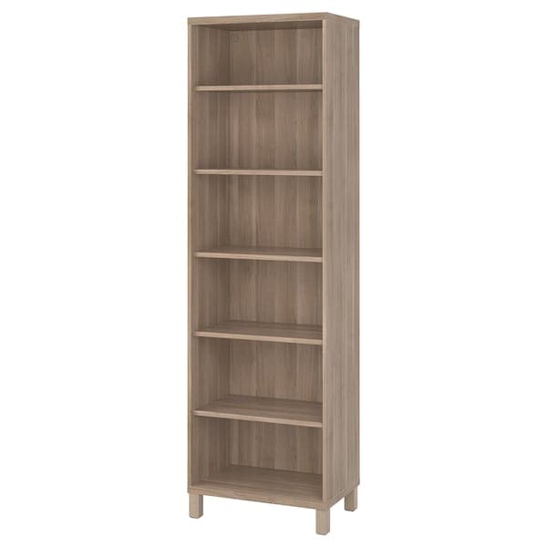 BESTÅ Cabinet - grey biting walnut effect 60x40x202 cm - Premium Bookcases & Standing Shelves from Ikea - Just €159.99! Shop now at Maltashopper.com