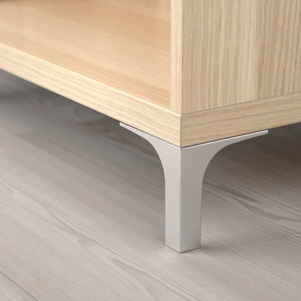 BESTÅ - Cabinet unit, white stained oak effect, 60x40x202 cm - best price from Maltashopper.com 69307823