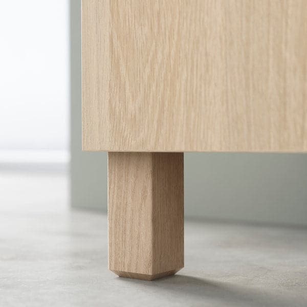 BESTÅ - Cabinet unit, white stained oak effect, 60x40x202 cm - best price from Maltashopper.com 59285001