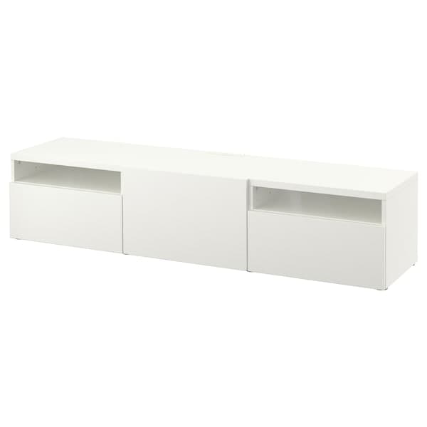 BESTÅ - TV bench, white/Lappviken white - Premium Entertainment Centers & TV Stands from Ikea - Just €256.99! Shop now at Maltashopper.com