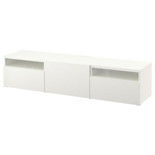 Ikea BESTÅ - TV bench, white/Lappviken white, 180x42x39 cm