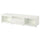 BESTÅ TV bench, white/Lappviken white clear glass, 180x39x42 cm