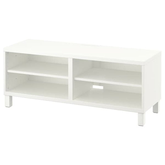 Ikea BESTÅ - TV bench, white, 120x40x48 cm