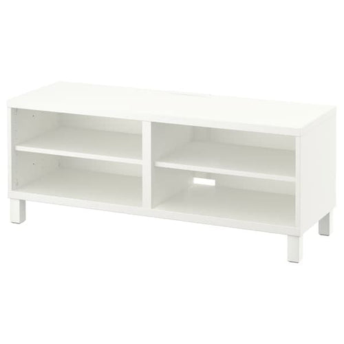 BESTÅ - TV bench, white, 120x40x48 cm