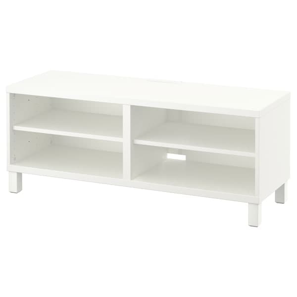 BESTÅ - TV bench, white, 120x40x48 cm