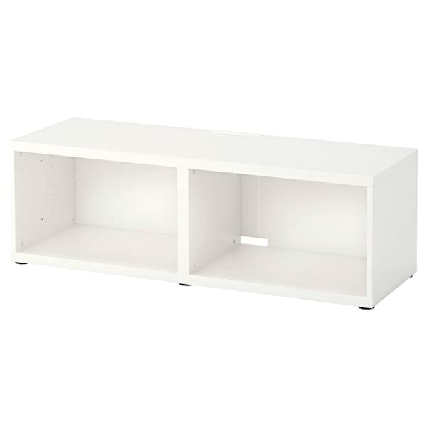BESTÅ - TV bench, white, 120x40x38 cm - best price from Maltashopper.com 80294503