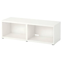 BESTÅ - TV bench, white, 120x40x38 cm - best price from Maltashopper.com 80294503