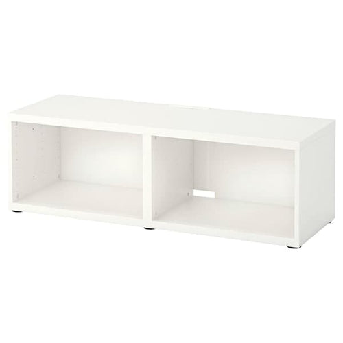 BESTÅ - TV bench, white, 120x40x38 cm