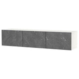 BESTÅ TV bench with doors, white/Bergsviken black, 180x42x38 cm