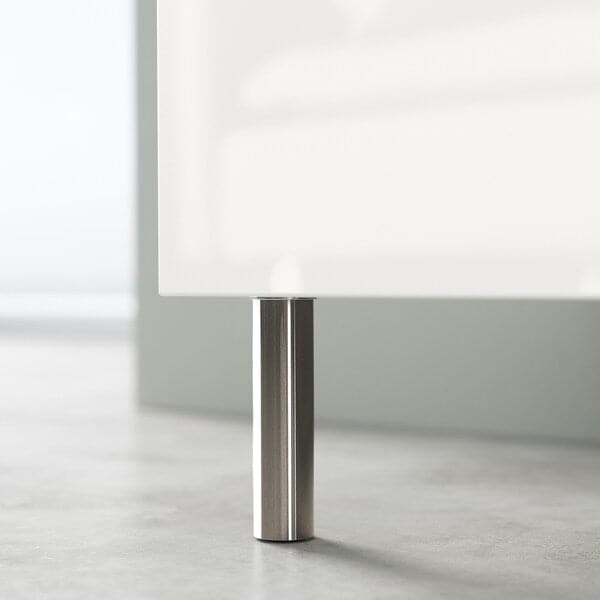 Ikea BESTÅ - TV bench with doors, white/Kallviken/Ösarp light grey, 120x42x48 cm