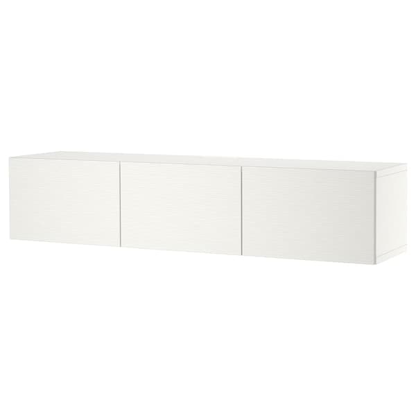 Ikea BESTÅ - TV bench with doors, white/Laxviken white, 180x42x38 cm