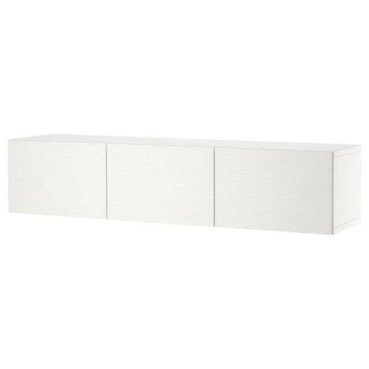 Ikea BESTÅ - TV bench with doors, white/Laxviken white, 180x42x38 cm