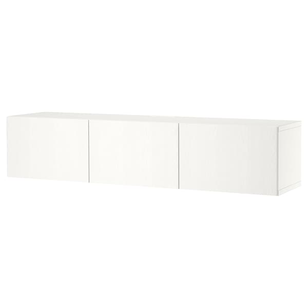 BESTÅ - TV bench with doors, white/Timmerviken white, 180x42x38 cm - best price from Maltashopper.com 79422182