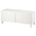 BESTÅ TV bench with doors, white Timmerviken/Stubbarp/white, 120x48x42 cm