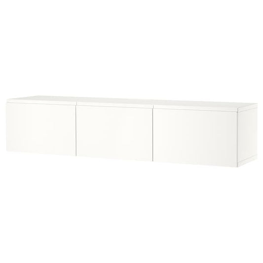 Ikea BESTÅ - TV bench with doors, white/Västerviken white, 180x42x38 cm