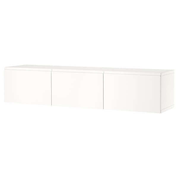 BESTÅ - TV bench with doors, white/Västerviken white, 180x42x38 cm