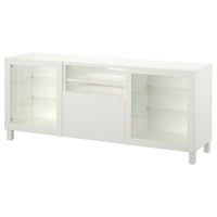 BESTÅ - TV bench with doors and drawers, white/Lappviken/Stubbarp Sindvik, 180x42x74 cm - best price from Maltashopper.com 29443163