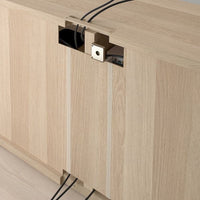 BESTÅ - TV cabinet with doors and drawers , 240x42x74 cm - best price from Maltashopper.com 99421662