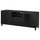 BESTÅ TV bench with doors and drawers, black-brown/Lappviken/Stubbarp Sindvik, 180x42x74 cm