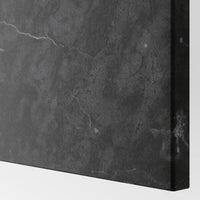 BESTÅ - TV bench with doors, dark grey/Bergsviken/Stubbarp black, 120x42x48 cm - best price from Maltashopper.com 39504603