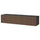 BESTÅ - BESTÅ TV bench with doors, black-brown Björköviken/brown stained oak veneer, 180x42x38 cm