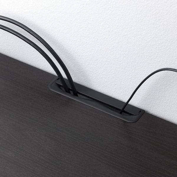 BESTÅ - TV bench with doors, black-brown/Lappviken/Stubbarp black-brown, 120x42x74 cm - best price from Maltashopper.com 39068329