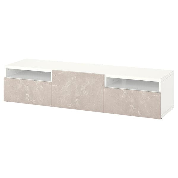 BESTÅ - TV cabinet with drawers and door , - best price from Maltashopper.com 69420367