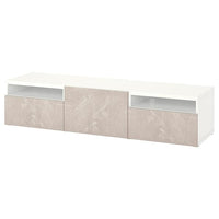BESTÅ - TV cabinet with drawers and door , - best price from Maltashopper.com 19435903
