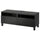 BESTÅ TV bench with drawers, black-brown/Hanviken/Stubbarp black-brown, 120x42x48 cm