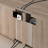 BESTÅ TV cabinet - grey biting walnut effect 120x40x48 cm , 120x40x48 cm - best price from Maltashopper.com 89061226