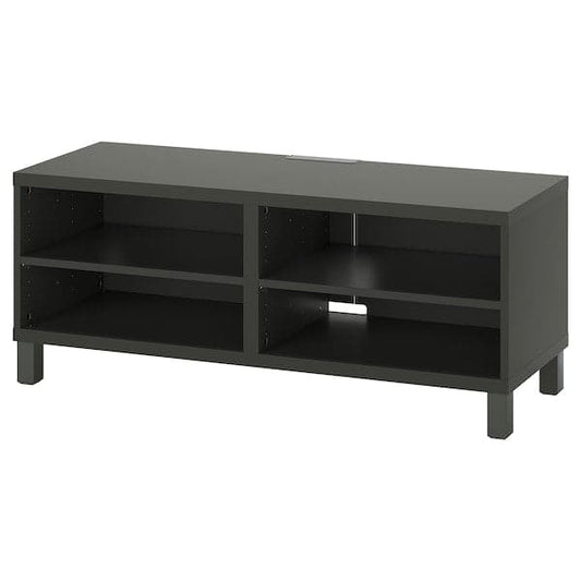 Ikea BESTÅ - TV bench, dark grey, 120x40x48 cm