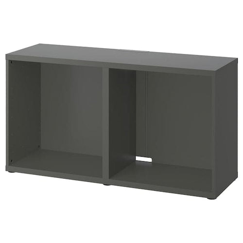 BESTÅ - TV bench, dark grey, 120x40x64 cm