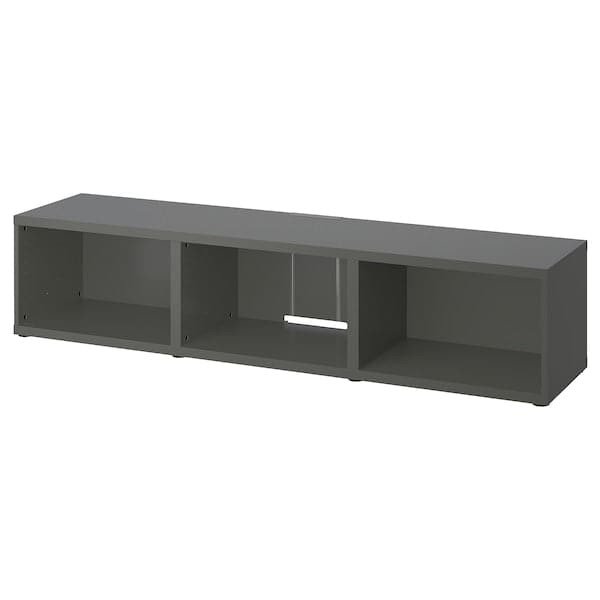 BESTÅ - TV bench, dark grey, 180x40x38 cm - best price from Maltashopper.com 50538611