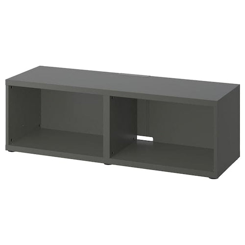 BESTÅ - TV bench, dark grey, 120x40x38 cm