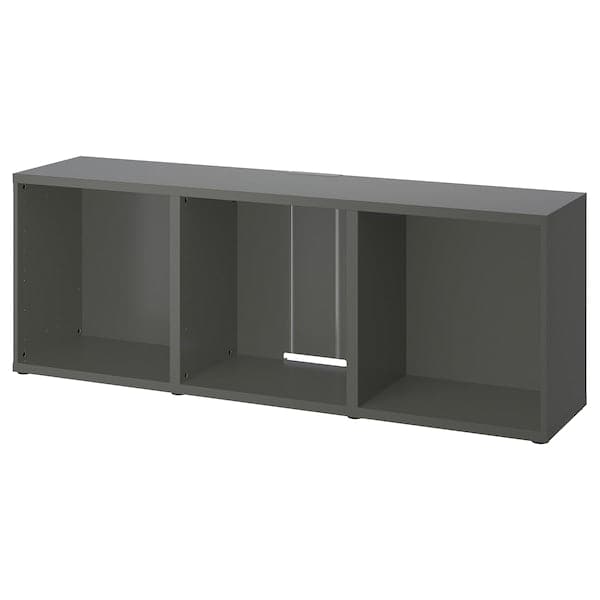 BESTÅ - TV bench, dark grey, 180x40x64 cm - best price from Maltashopper.com 00538618