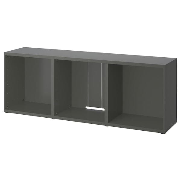 BESTÅ - TV bench, dark grey, 180x40x64 cm