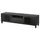 BESTÅ TV bench, black-brown/Lappviken/Stubbarp black-brown clear glass, 180x42x48 cm