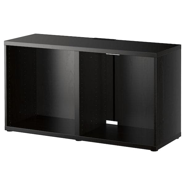 BESTÅ - TV bench, black-brown, 120x40x64 cm - best price from Maltashopper.com 40299885