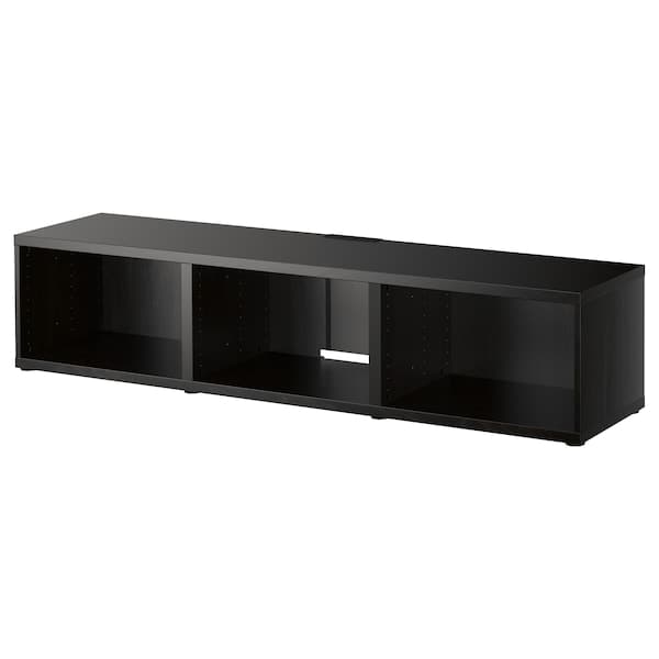 BESTÅ - TV bench, black-brown, 180x40x38 cm - best price from Maltashopper.com 70474062