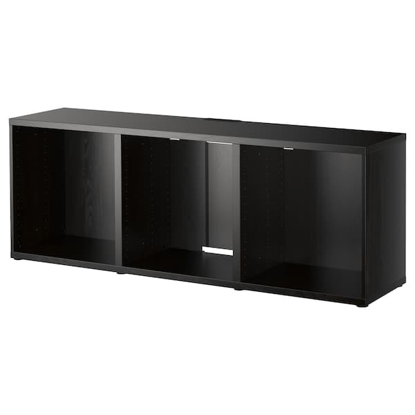 BESTÅ - TV bench, black-brown, 180x40x64 cm - best price from Maltashopper.com 80299874