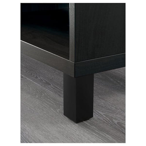 BESTÅ - TV bench, black-brown, 120x40x48 cm
