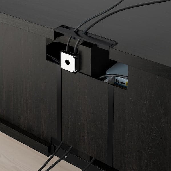 Ikea BESTÅ - TV bench, black-brown, 120x40x48 cm